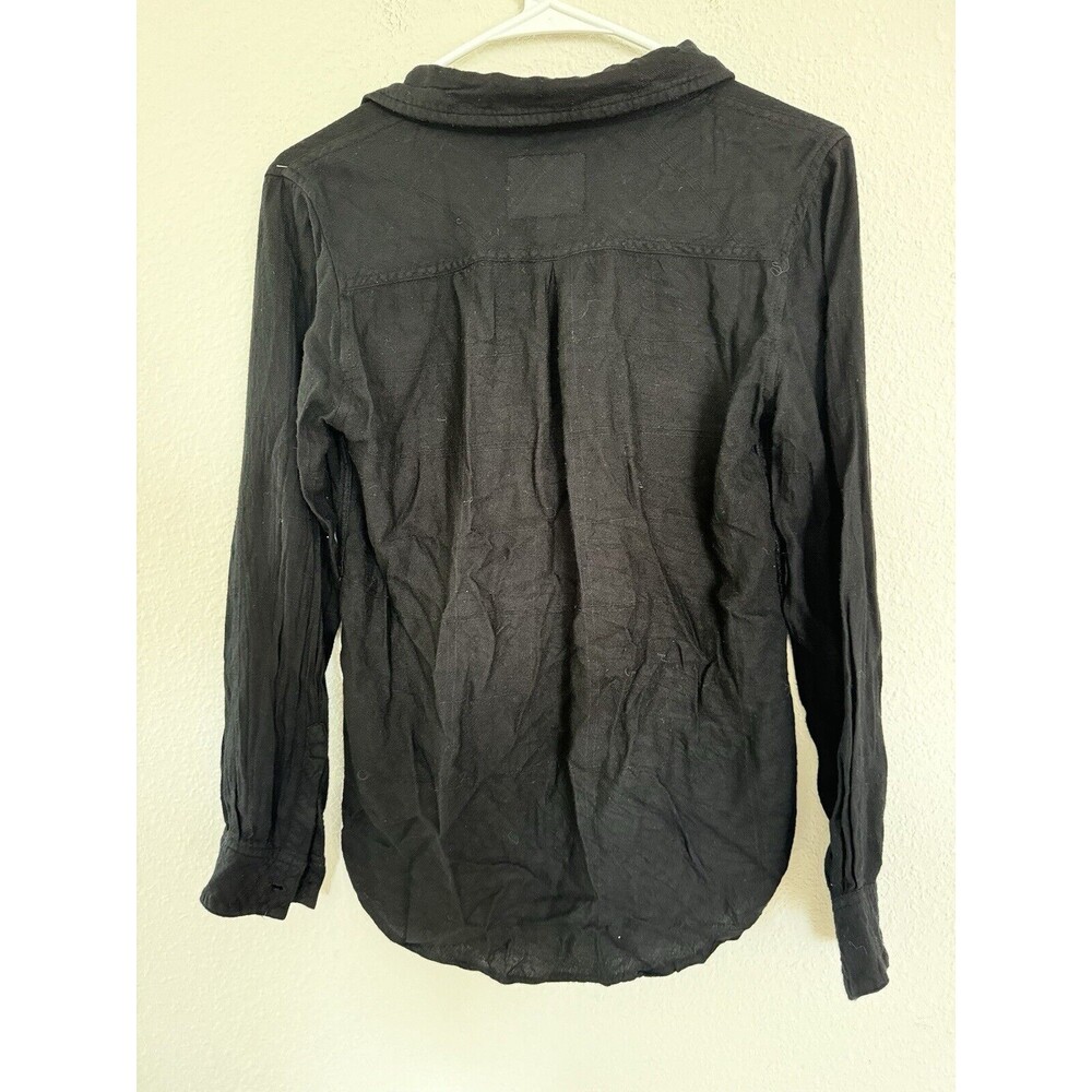 Rails Ellis Black Button Front Long Sleeve Top Sh… - image 6